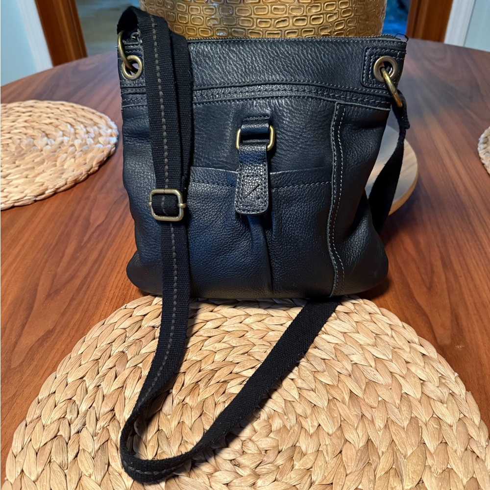 The Sak Black Leather Crossbody or Shoulder Bag Excellent used condition!